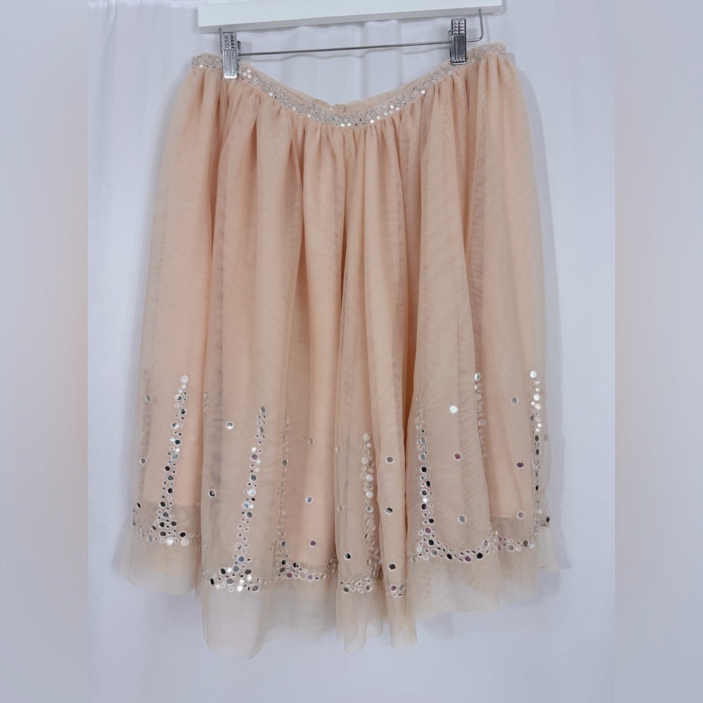 The Letter Peach Blush Mini Skirt
